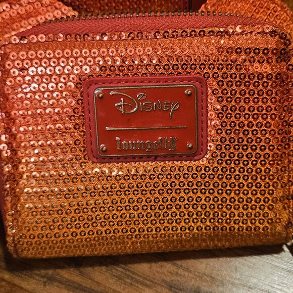 EUC Disney Ombre Fall Loungefly Set of Backpack Wallet and Ears - Picture 6 of 9